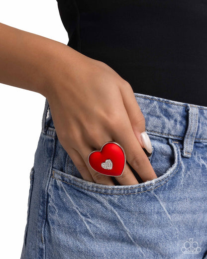 As Long As Youre Mine - red - Paparazzi ring