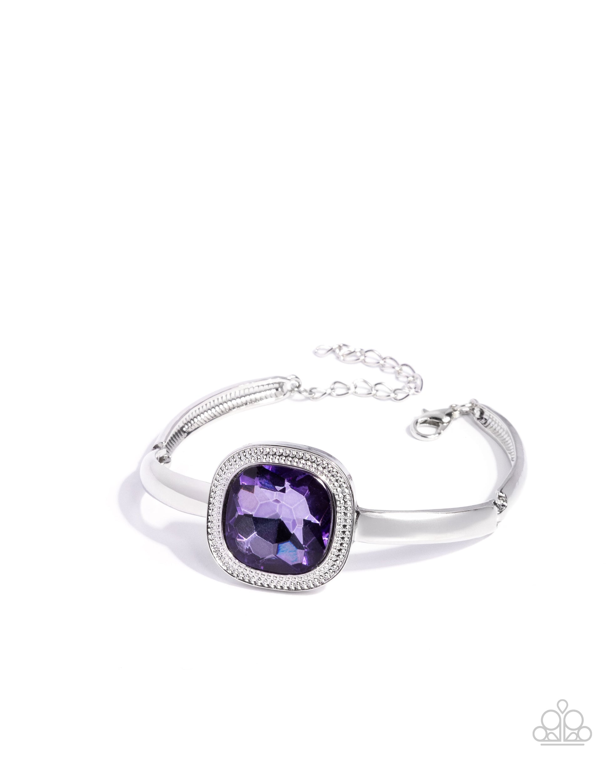 Asscher Admiration - purple - Paparazzi bracelet