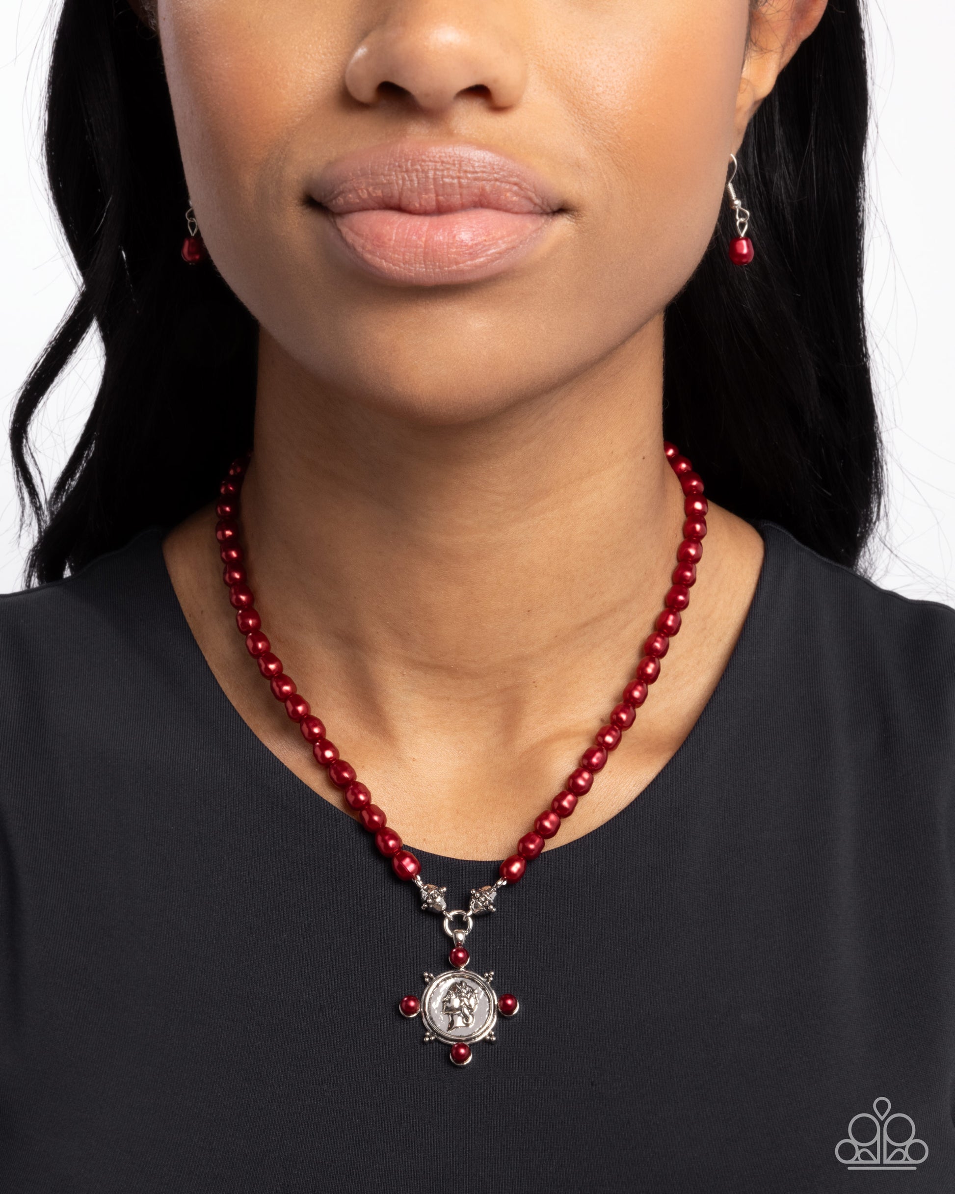 Athenian Affection - red - Paparazzi necklace