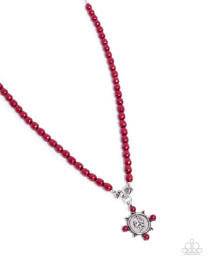 Athenian Affection - red - Paparazzi necklace