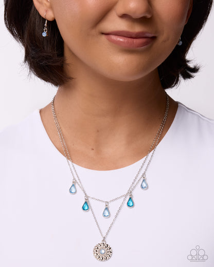 Audacious Affection - blue - Paparazzi necklace
