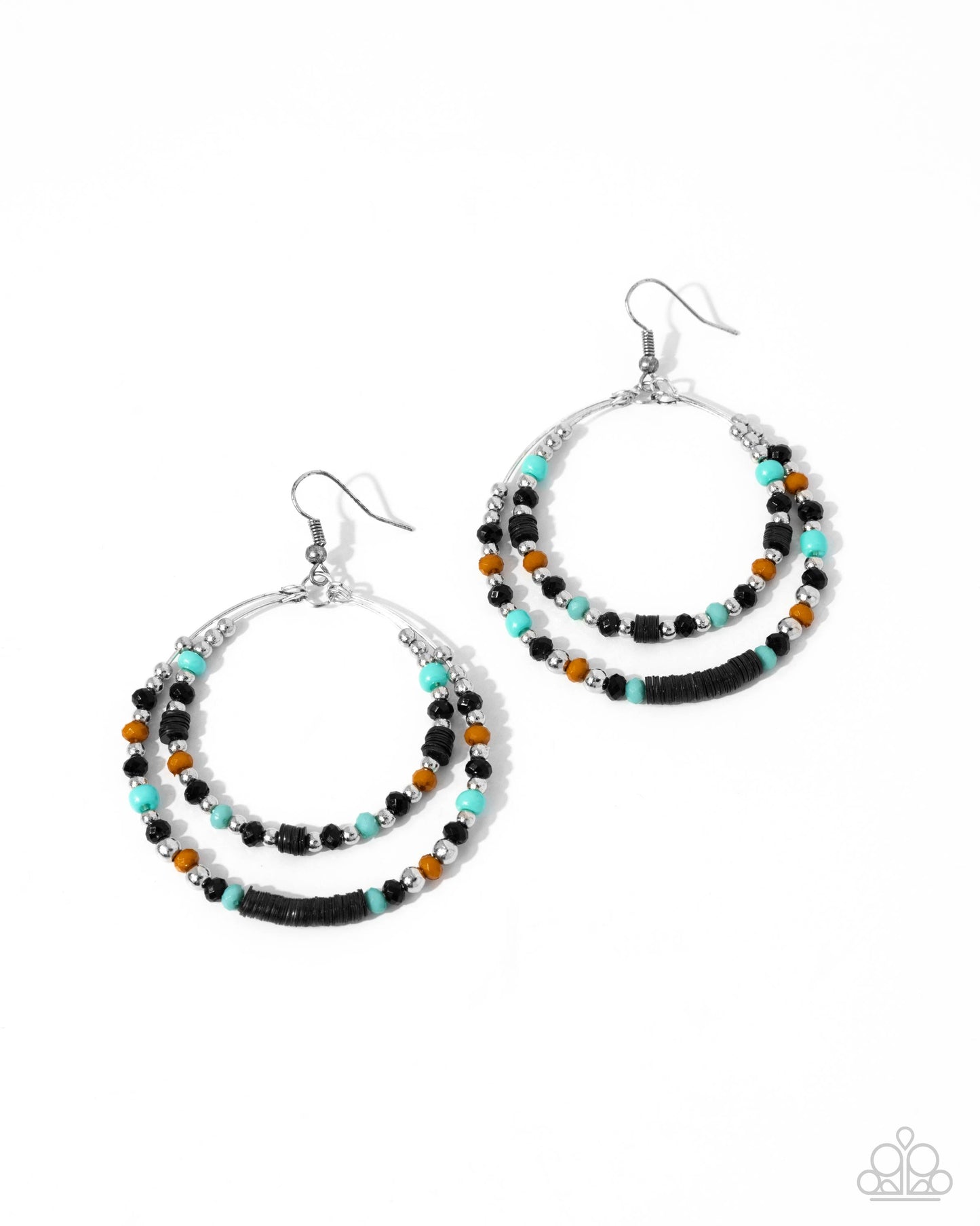 Audacious Arrangement - black - Paparazzi earrings