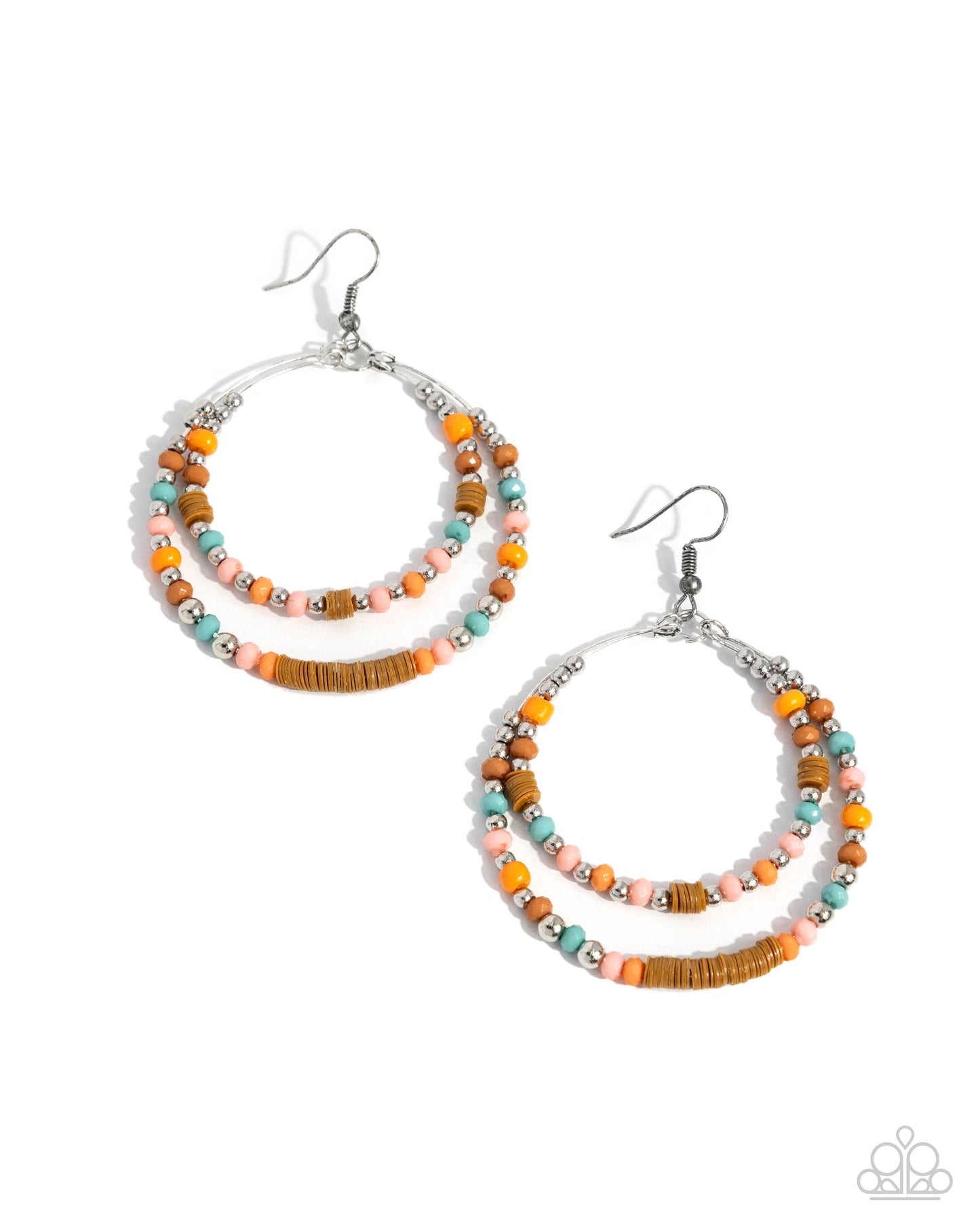 Audacious Arrangement - orange - Paparazzi earrings