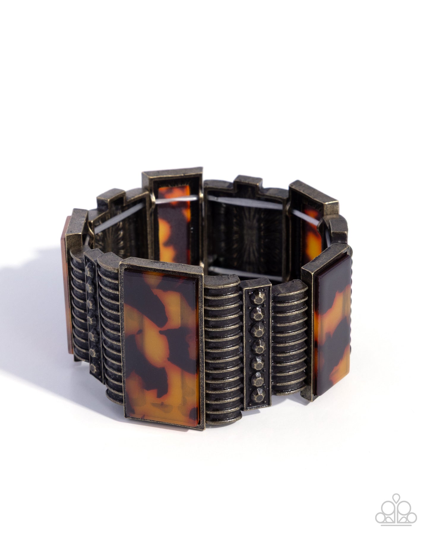 Audacious Pattern - brass - Paparazzi bracelet