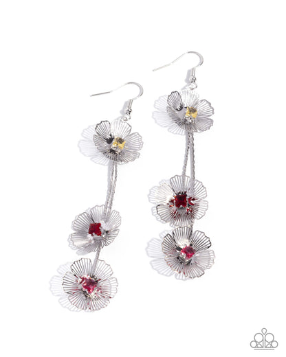 Audaciously Aerial - multi - Paparazzi earrings