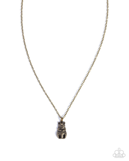 Australian Ambition - brass - Paparazzi necklace