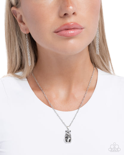 Australian Ambition - silver - Paparazzi necklace