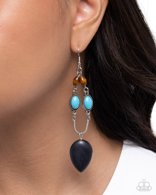Authentic Advance - black - Paparazzi earrings