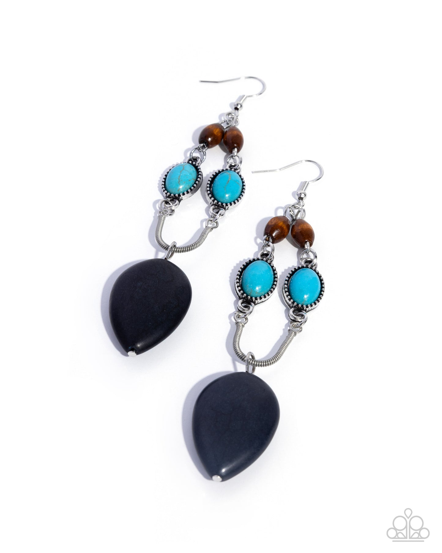 Authentic Advance - black - Paparazzi earrings