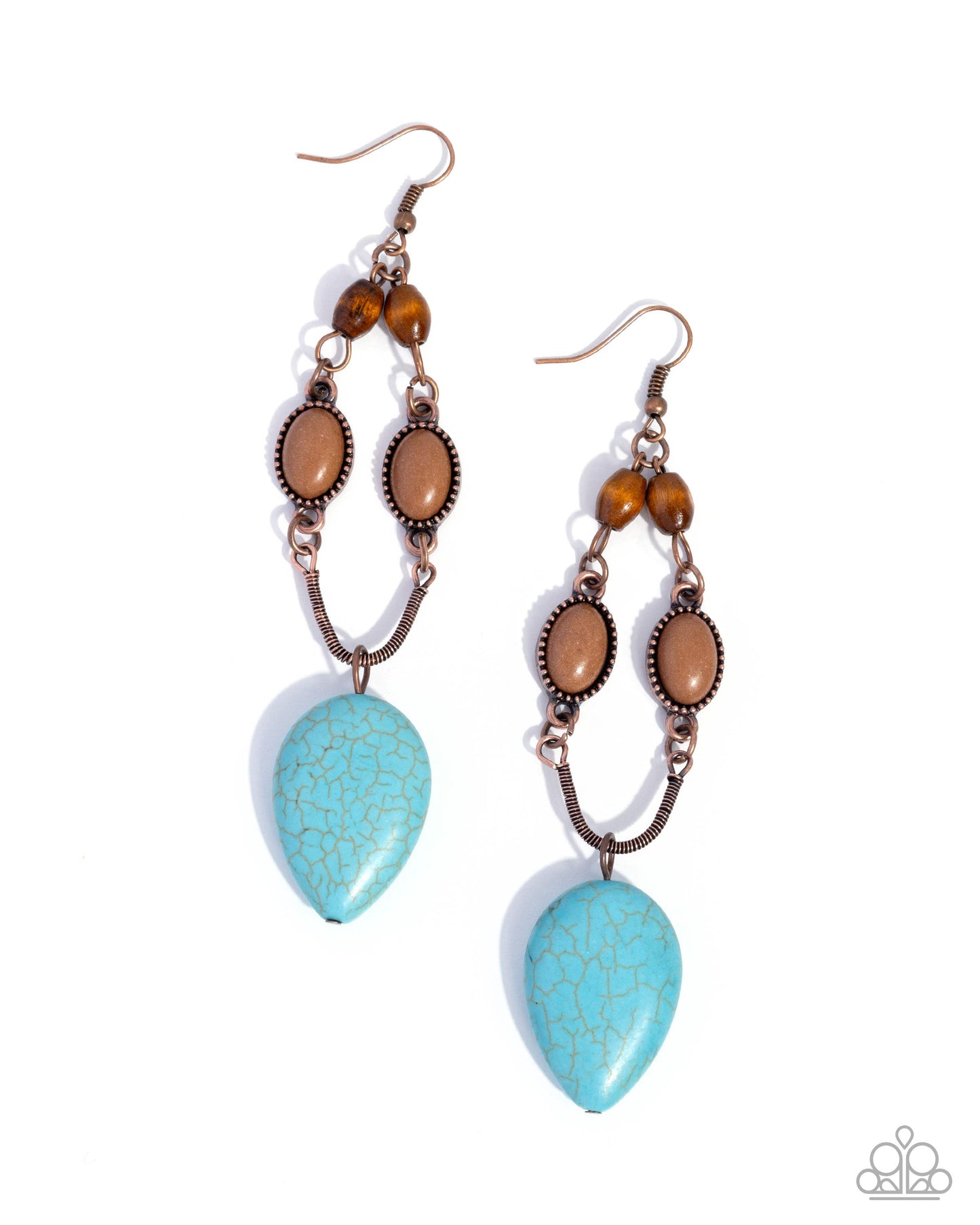 Authentic Advance - copper - Paparazzi earrings