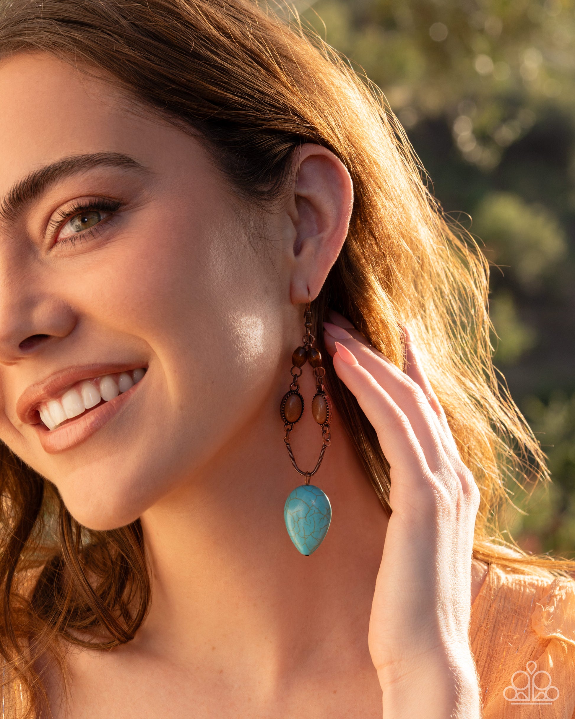 Authentic Advance - copper - Paparazzi earrings