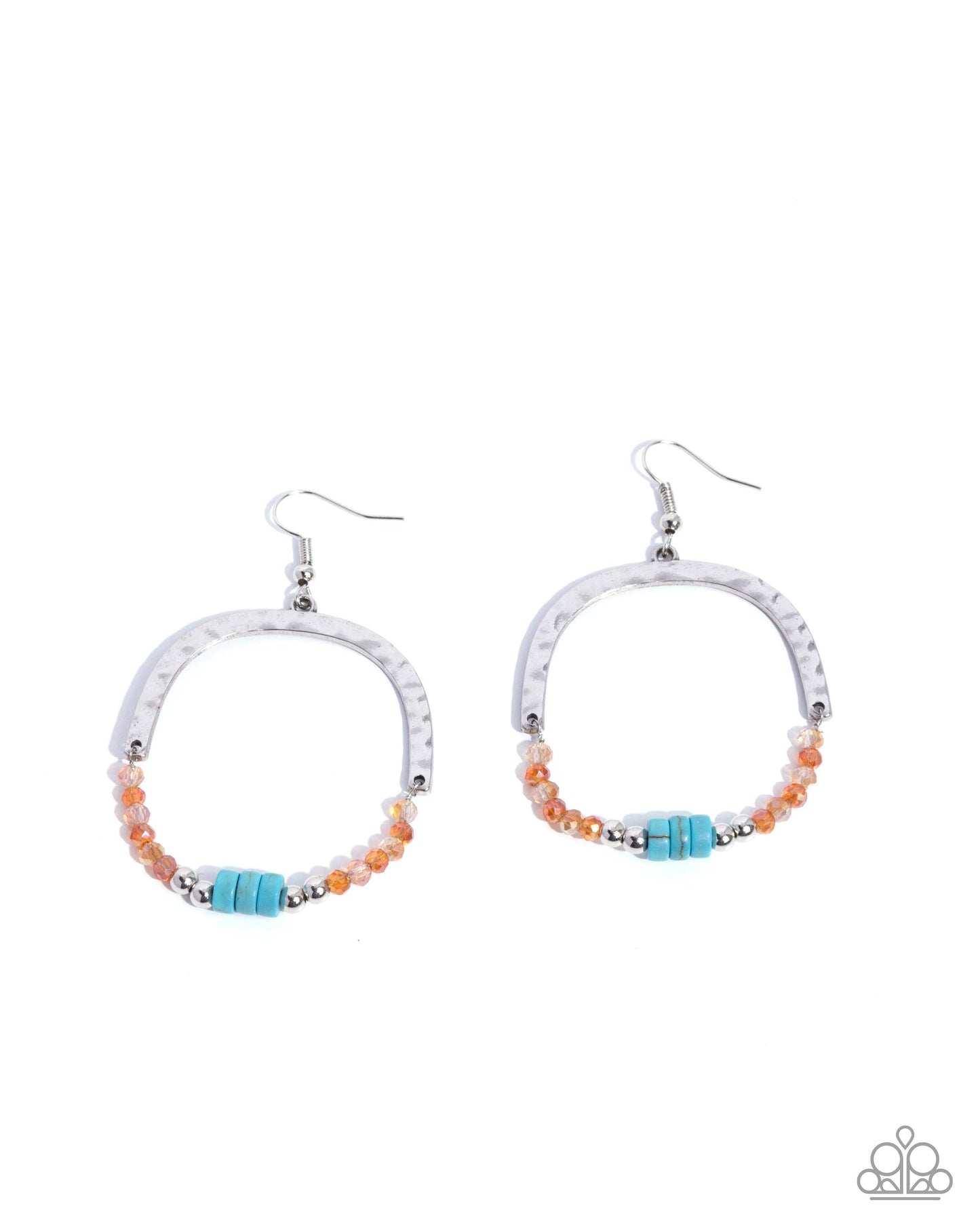 Authentic Advocate - orange - Paparazzi earrings