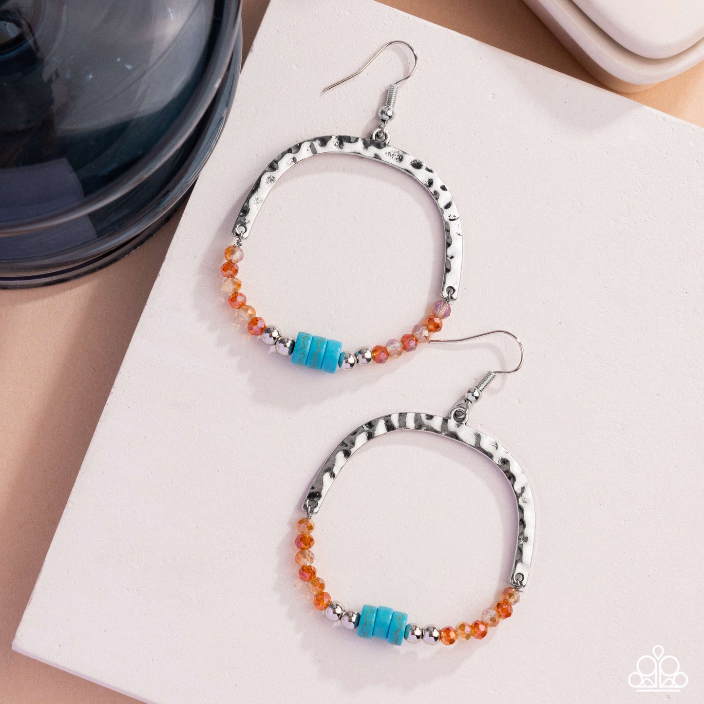 Authentic Advocate - orange - Paparazzi earrings