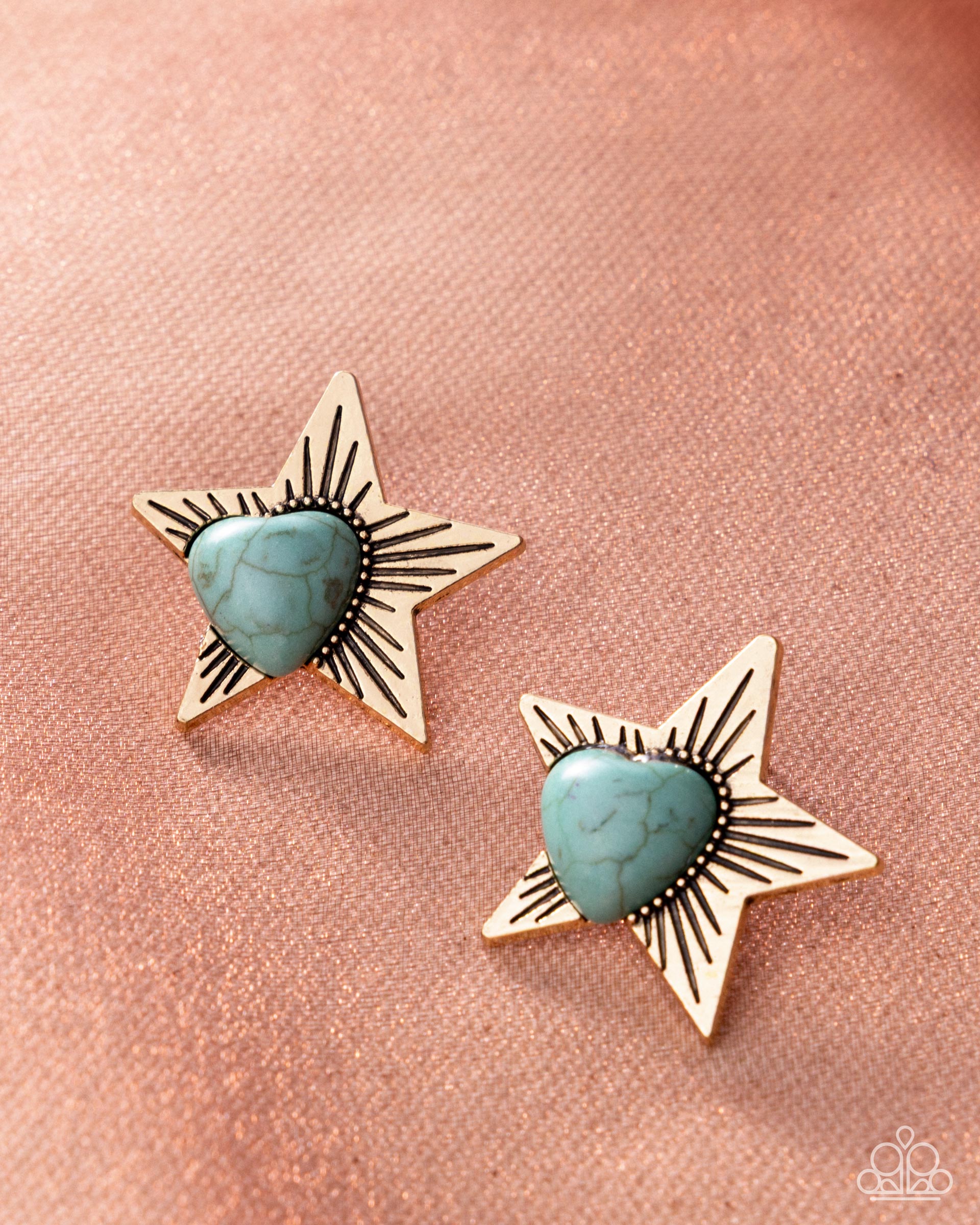 Authentic Astral - gold - Paparazzi earrings