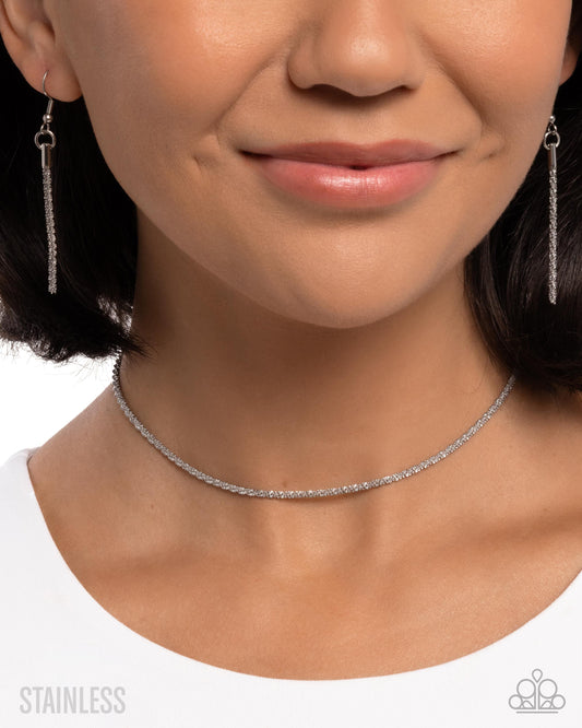 Authoritative Academy - silver - Paparazzi necklace