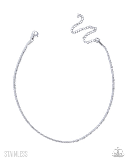 Authoritative Academy - silver - Paparazzi necklace