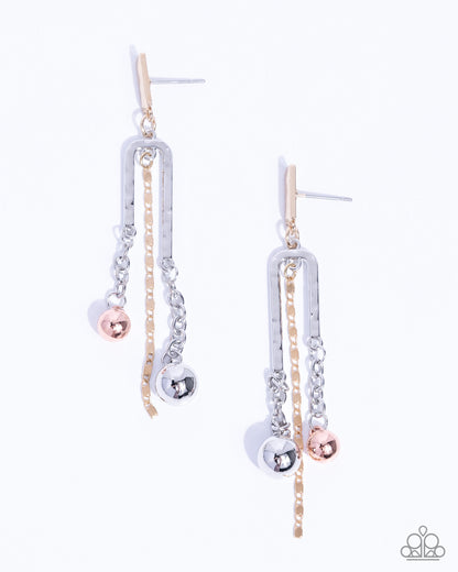 Authoritative Admiration - multi - Paparazzi earrings