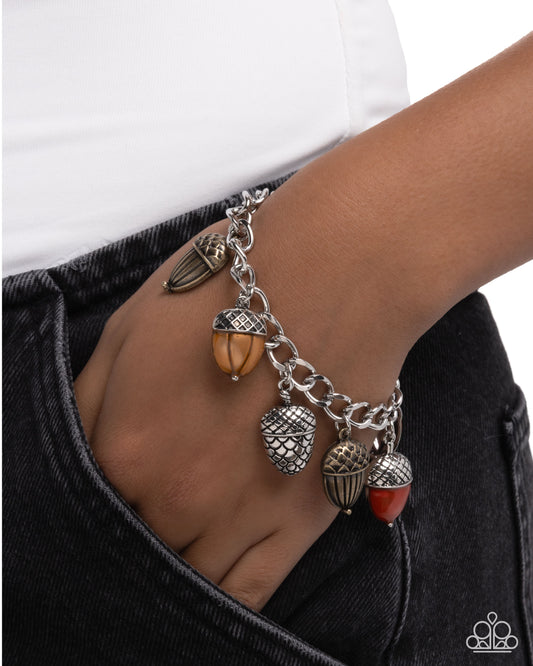 Autumn Acorns - multi - Paparazzi bracelet