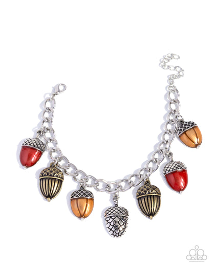 Autumn Acorns - multi - Paparazzi bracelet