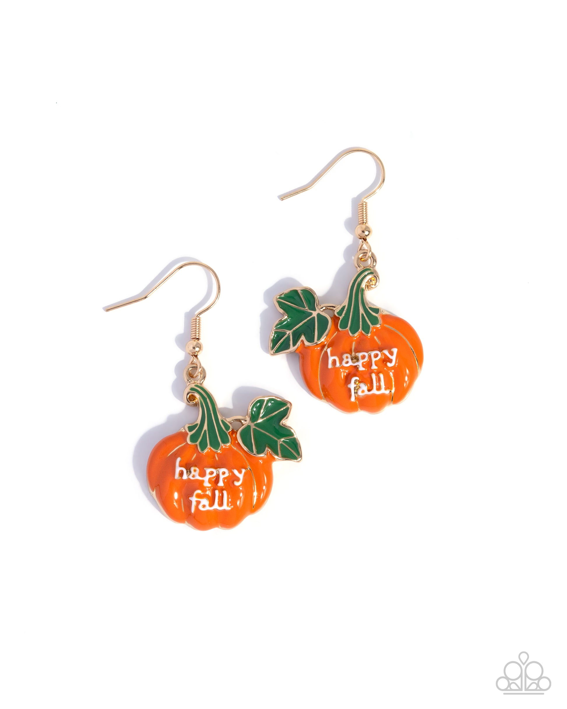 Autumn Affair - orange - Paparazzi earrings