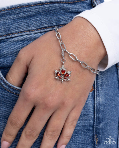 Autumnal Allegiance - brown - Paparazzi charm bracelet