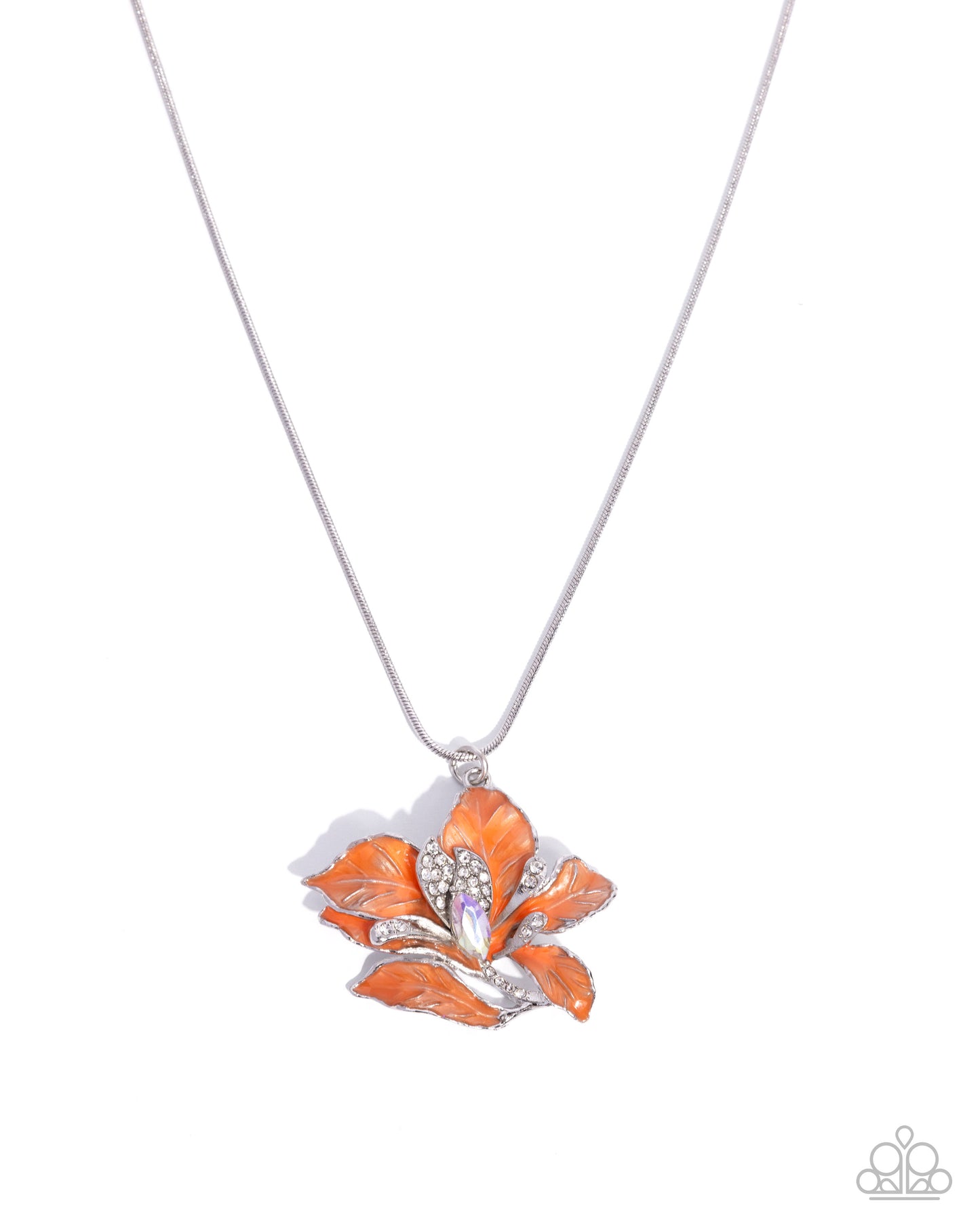 Autumnal Alliance - orange - Paparazzi necklace