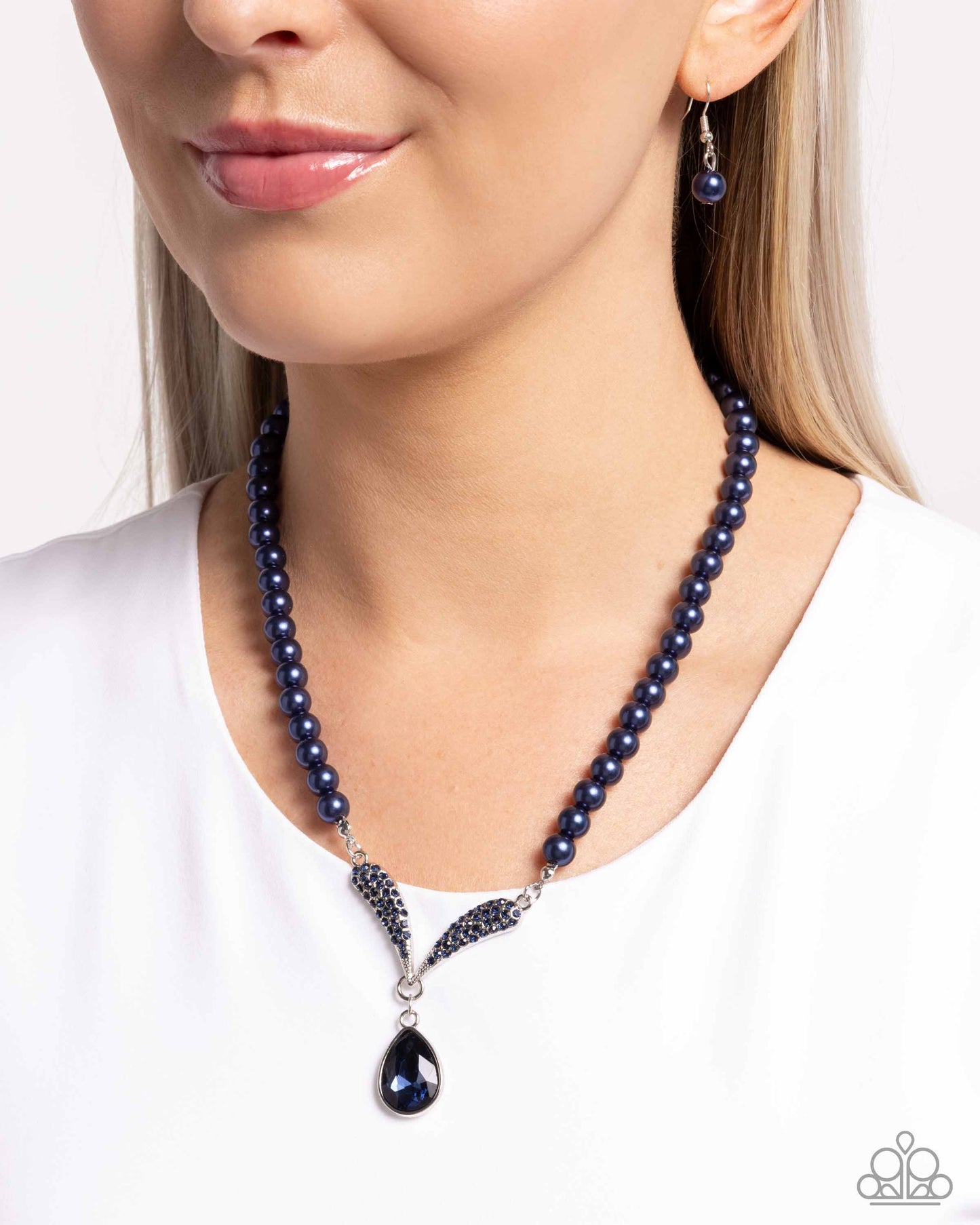 Avant-Garde Adornment - blue - Paparazzi necklace