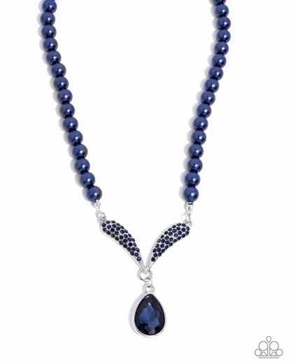 Avant-Garde Adornment - blue - Paparazzi necklace