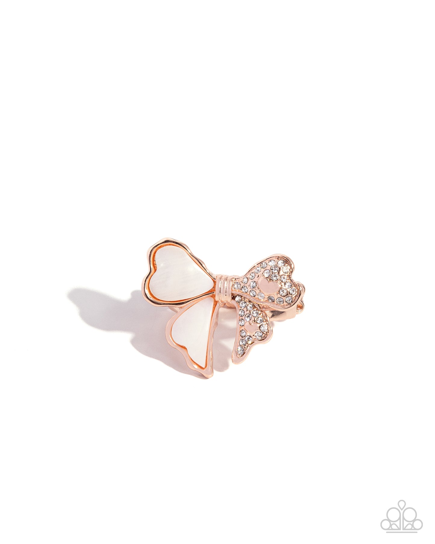 BOW-stopper - rose gold - Paparazzi ring