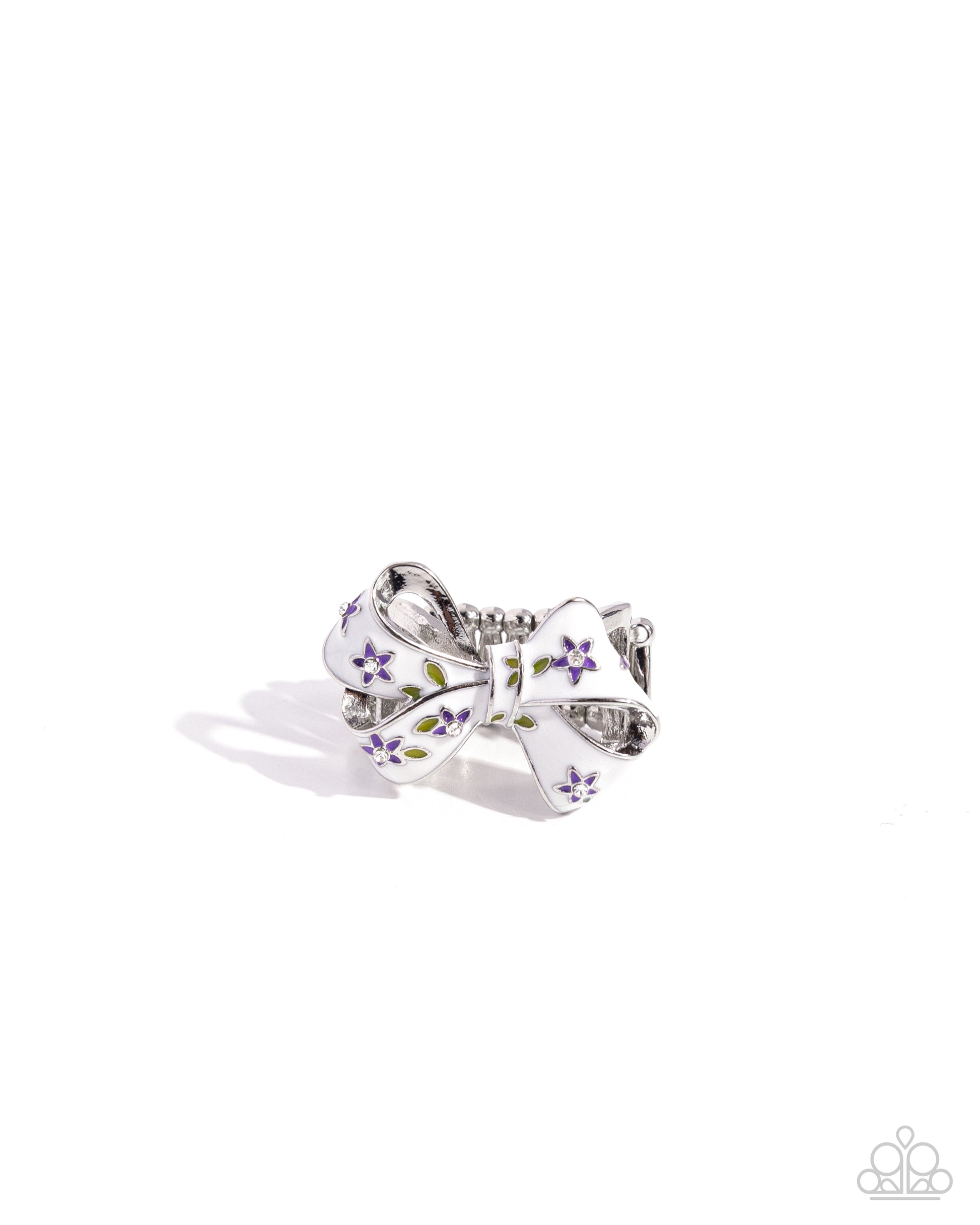 BOW Caution to the Wind - purple - Paparazzi ring