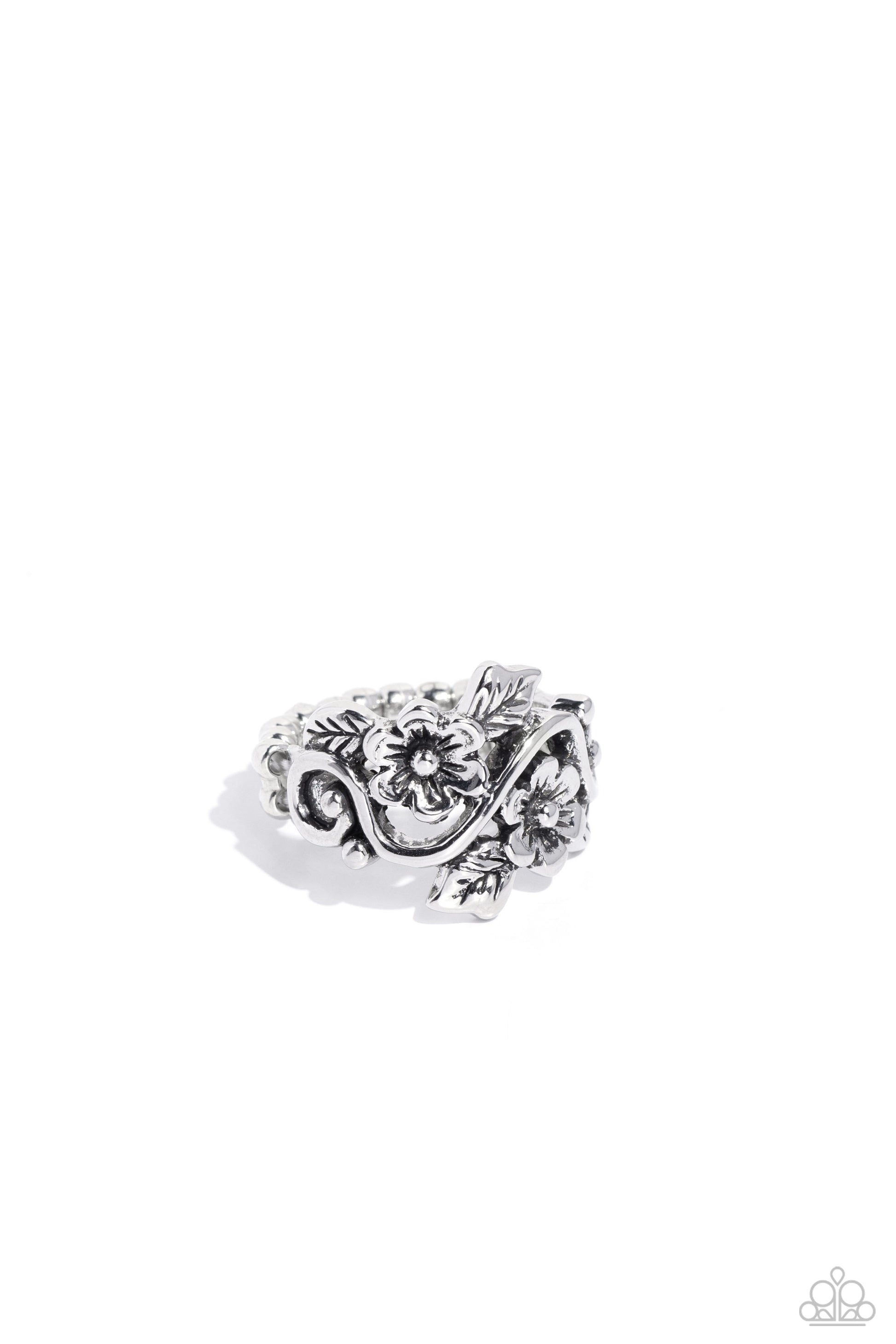 Backyard Beauty - silver - Paparazzi ring