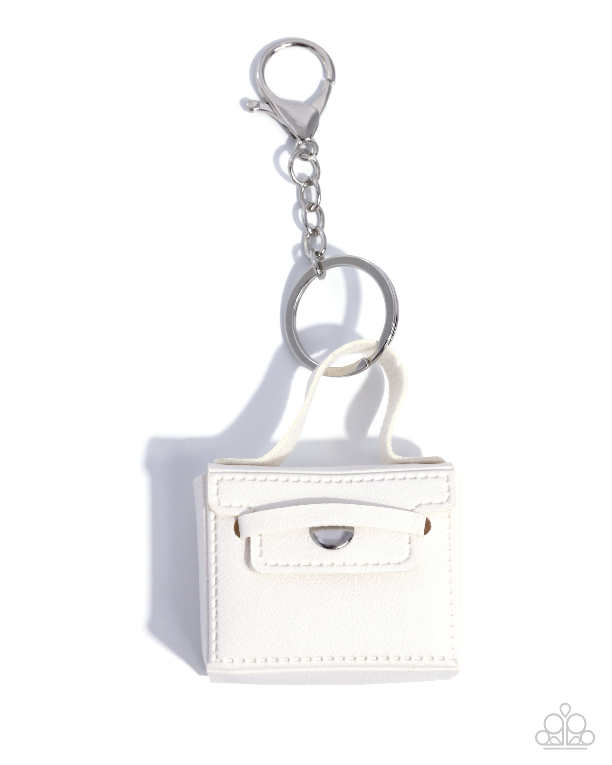 Bag of Tricks - white - Paparazzi bag charm