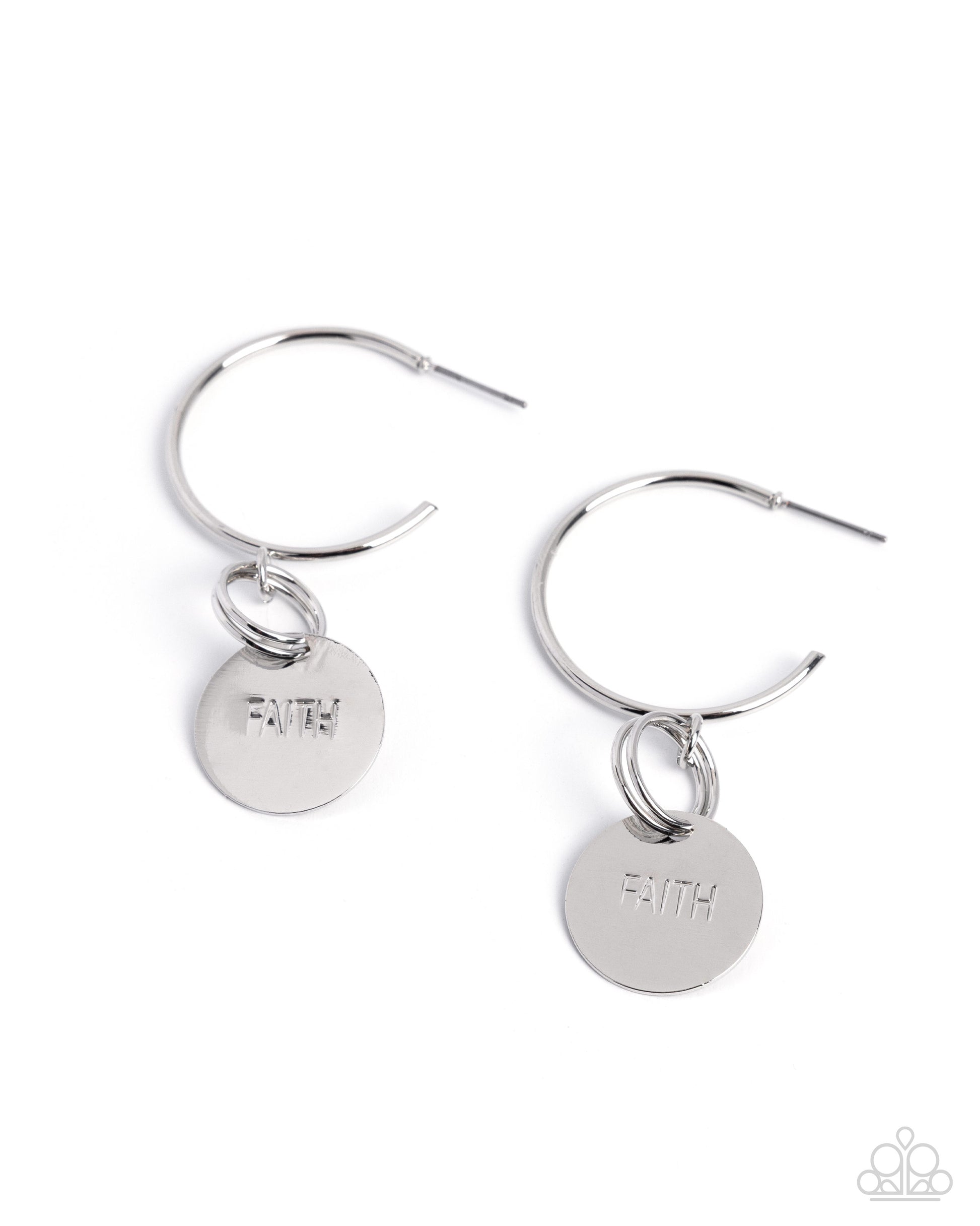 Balanced Belief - silver - Paparazzi earrings
