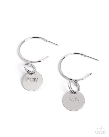 Balanced Belief - silver - Paparazzi earrings