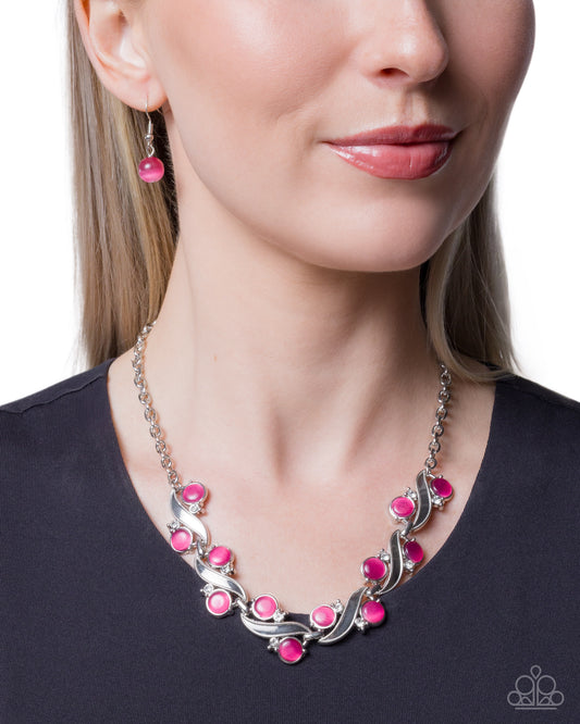 Balanced Bliss - pink - Paparazzi necklace