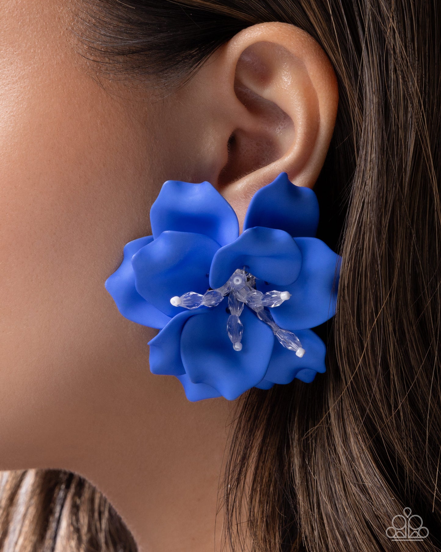 Balanced Blooms - blue - Paparazzi earrings