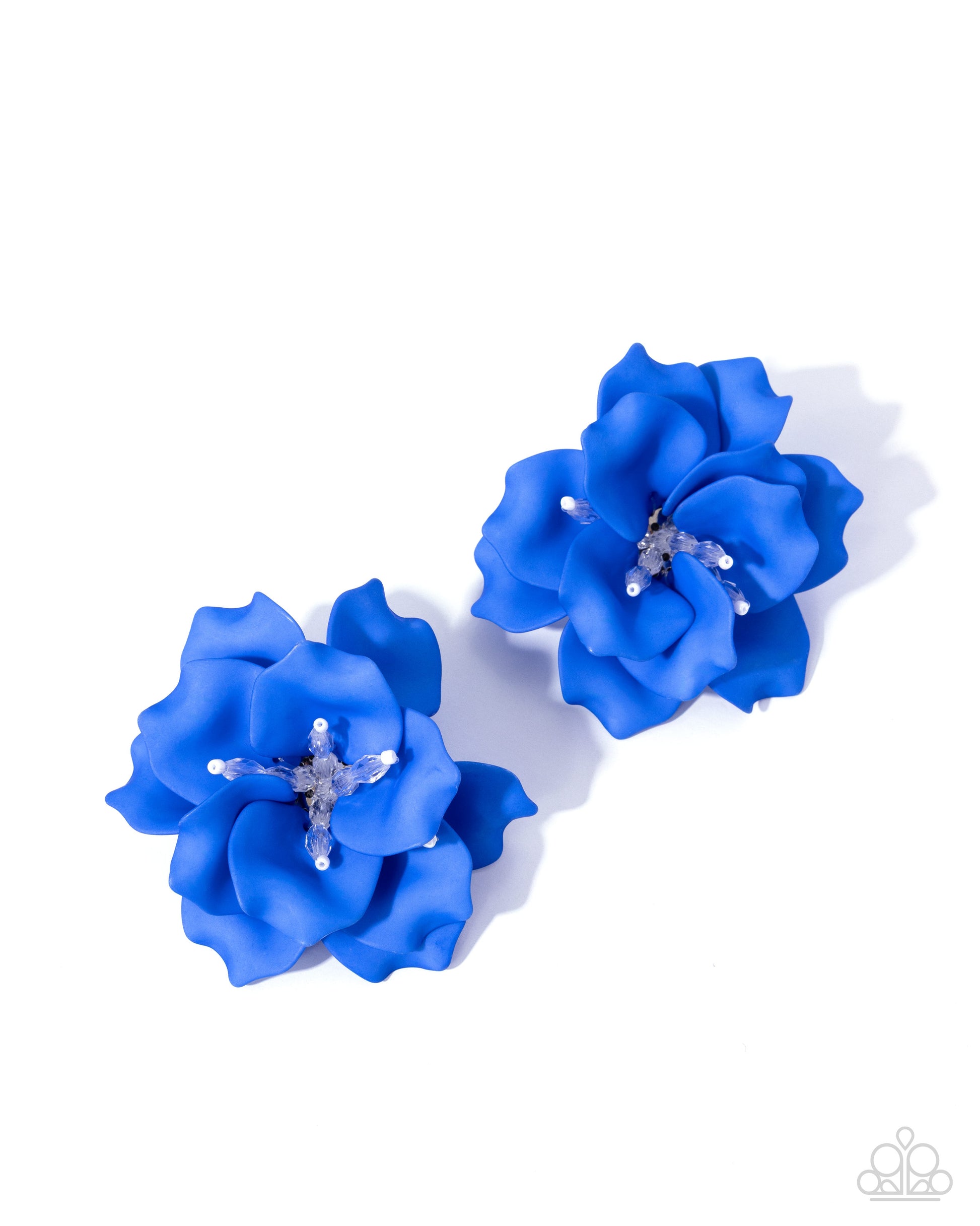 Balanced Blooms - blue - Paparazzi earrings