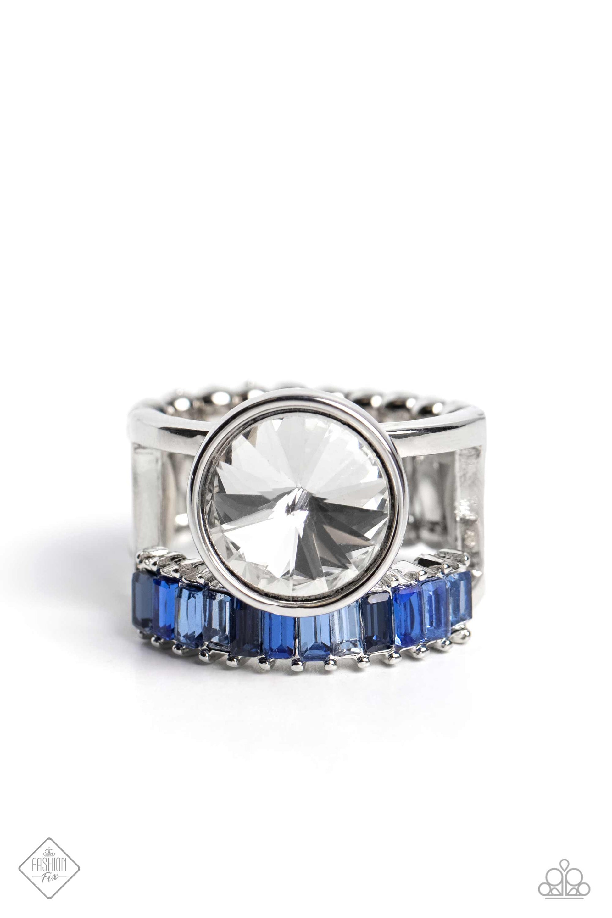 Balanced Bravura - blue - Paparazzi ring