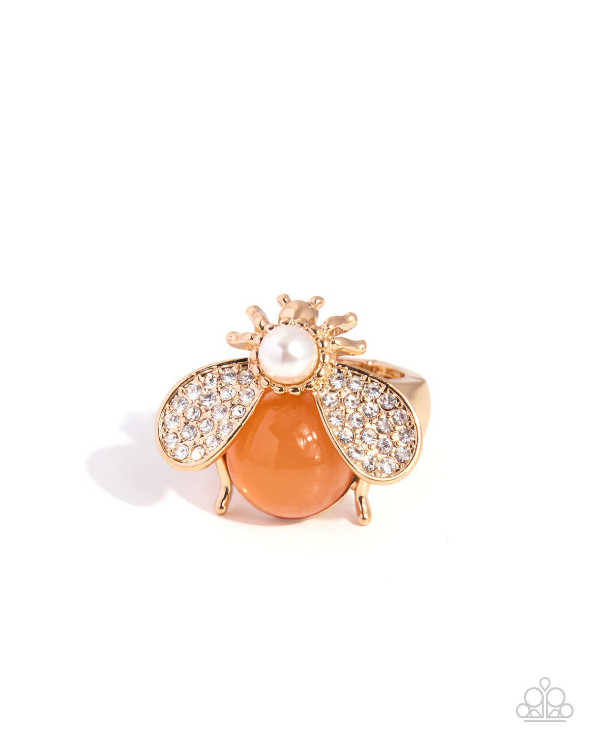 Balanced Bug - orange - Paparazzi ring
