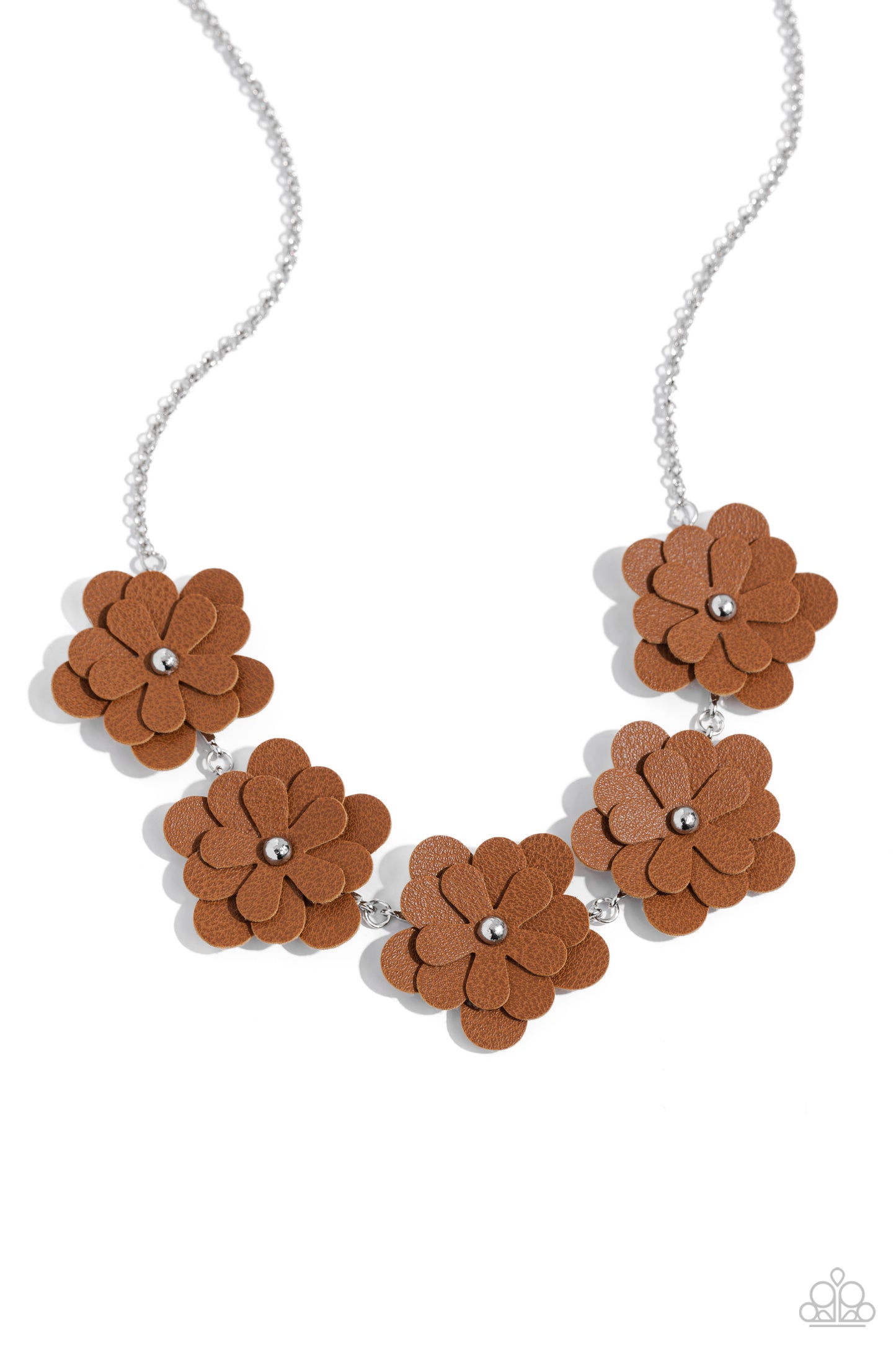 Balance of FLOWER - brown - Paparazzi necklace