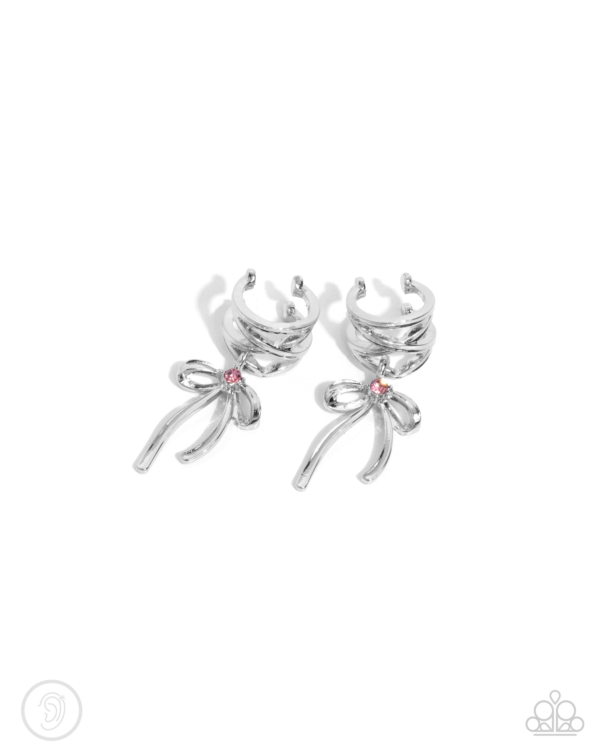 Ballet Lacing - pink - Paparazzi ear cuff