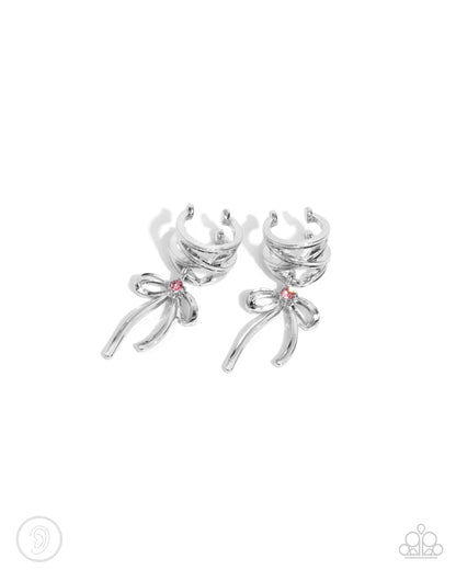 Ballet Lacing - pink - Paparazzi ear cuff