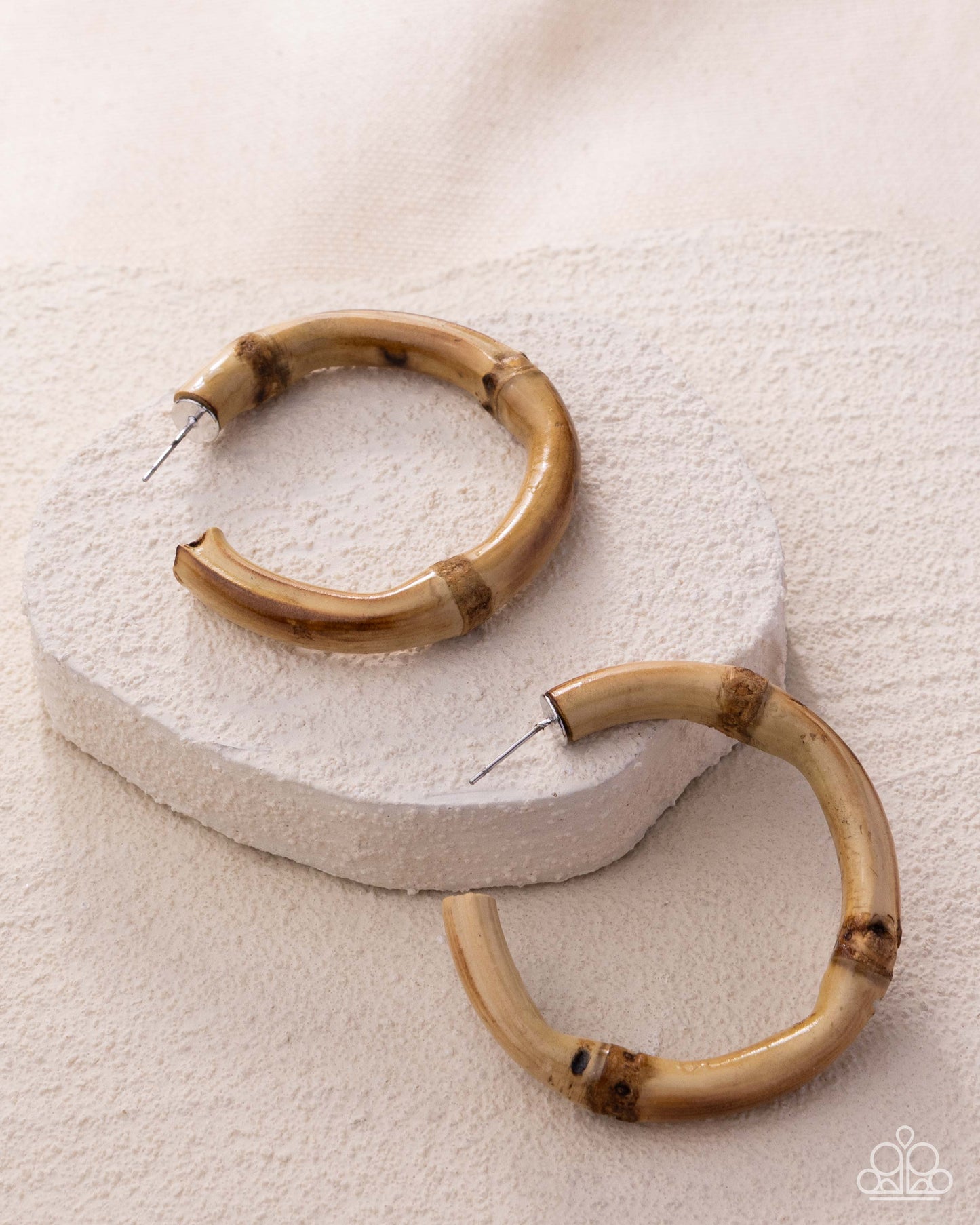 Bamboo Bravado - brown - Paparazzi earrings