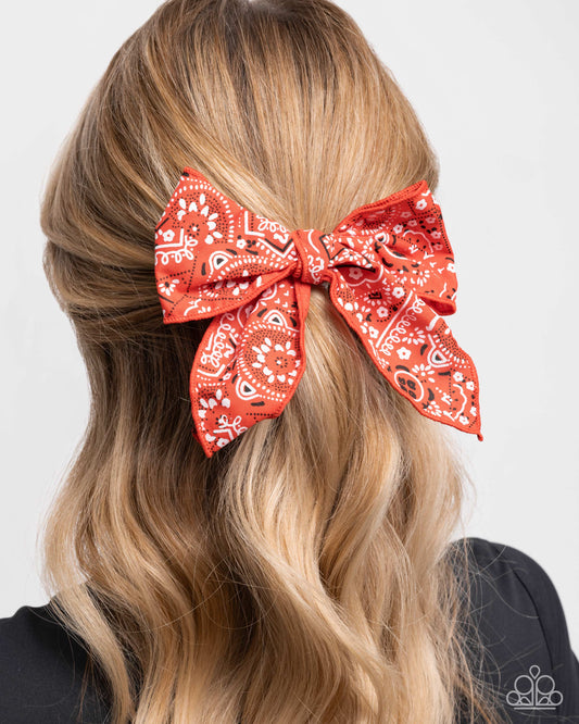 Bandana Bravado - red - Paparazzi hair clip