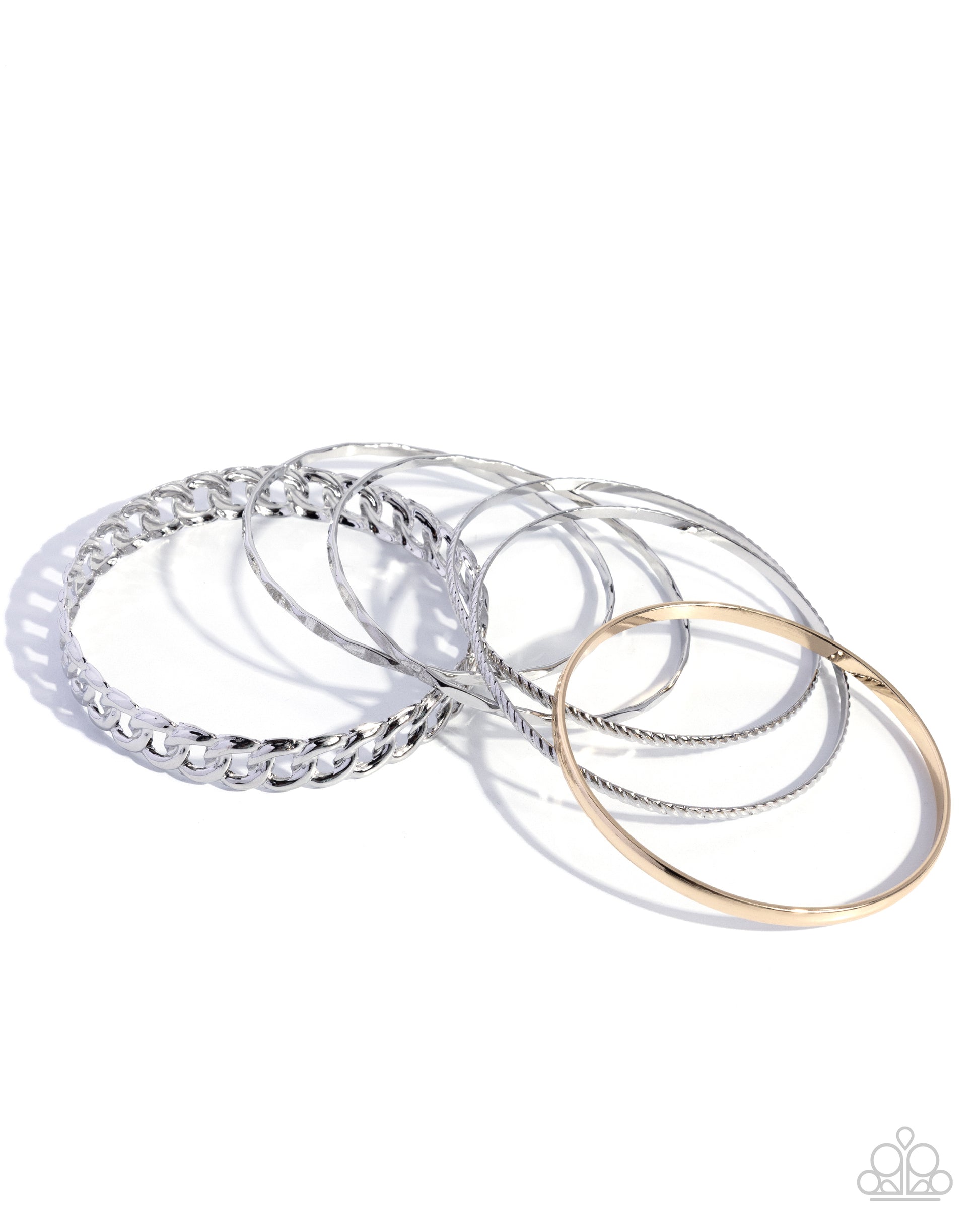 Bangle Brilliance - silver - Paparazzi bracelet