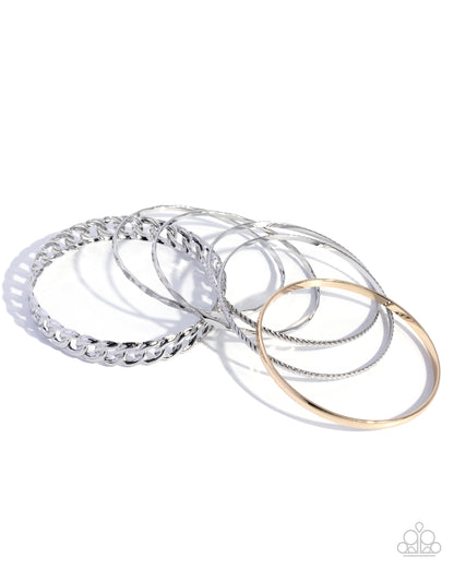 Bangle Brilliance - silver - Paparazzi bracelet