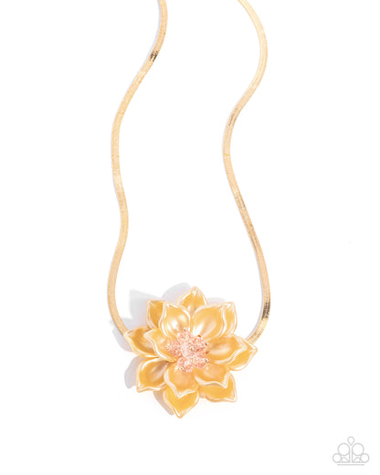 Banquet Blossom - yellow - Paparazzi necklace