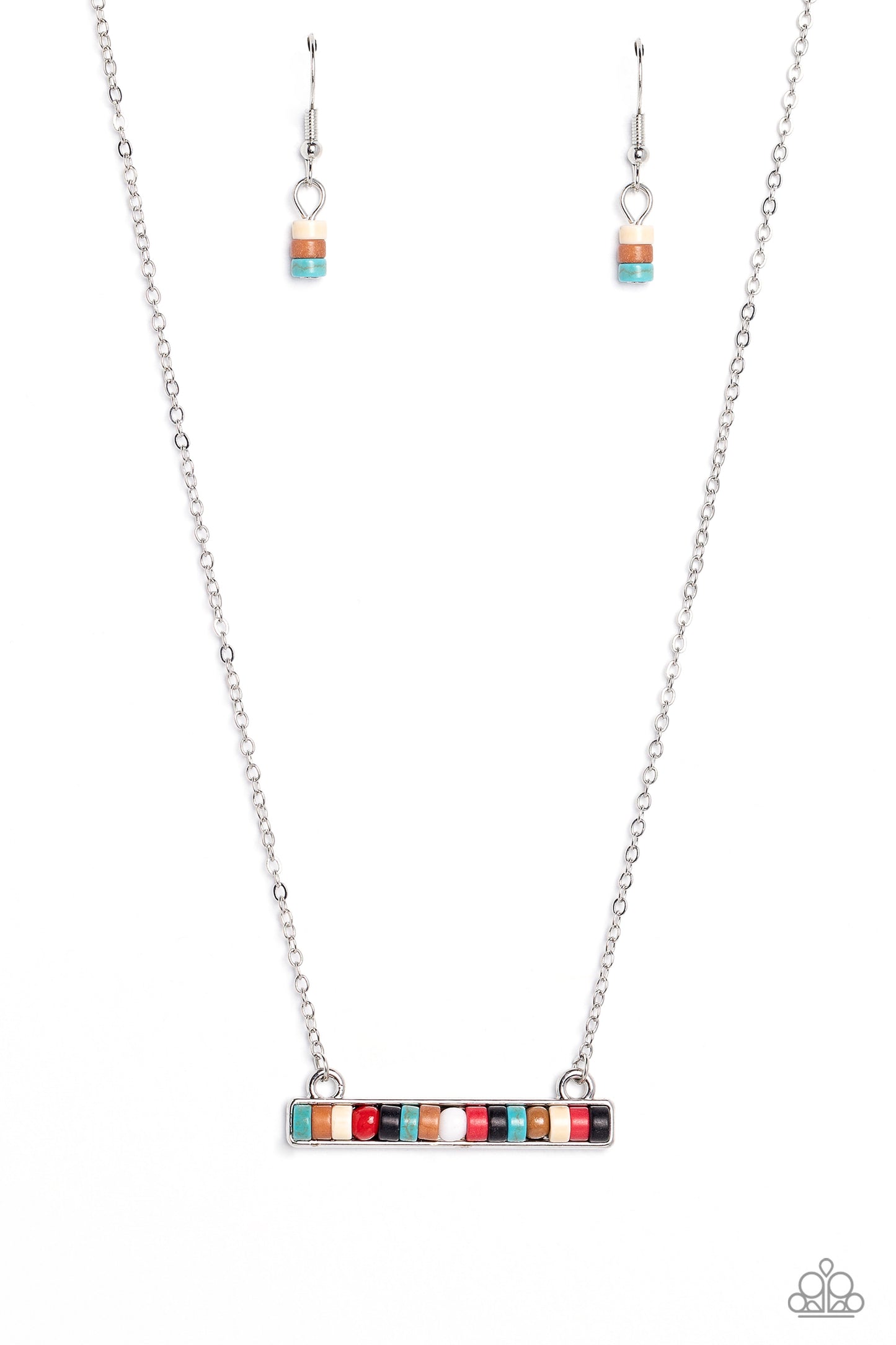 Barred Bohemian - multi - Paparazzi necklace