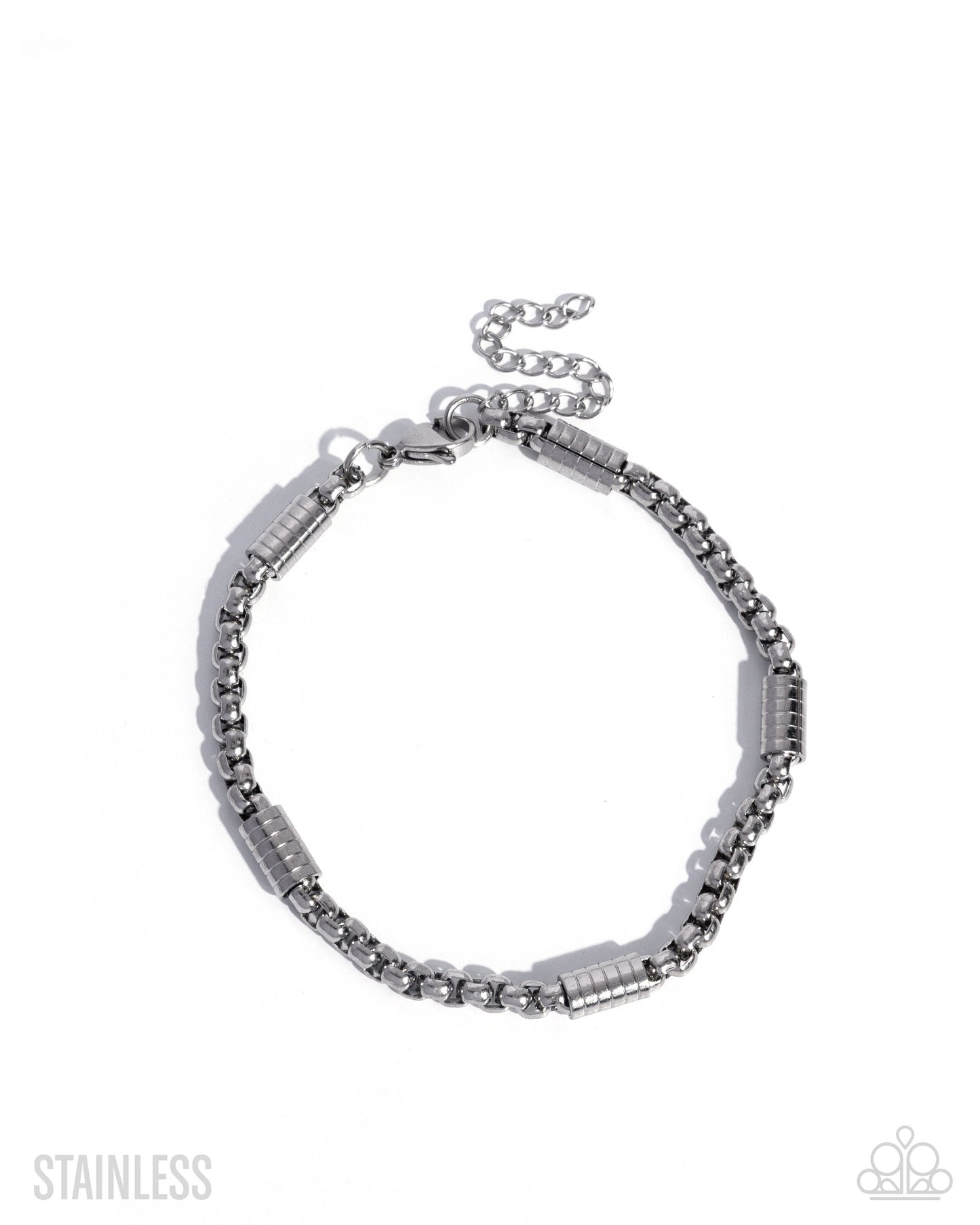 Barricade Bravado - silver - Paparazzi MENS complete set