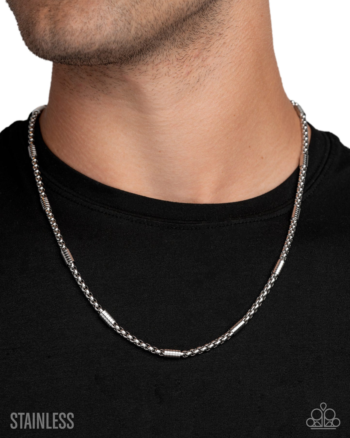 Barricade Bravado - silver - Paparazzi MENS complete set